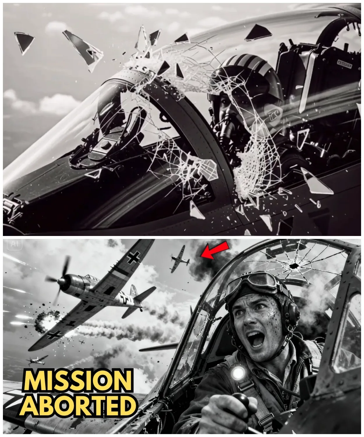 “Abort the Mission!” — German Radios Collapsed as a Rookie in a Broken P-51 Humiliated 14 FW-190s