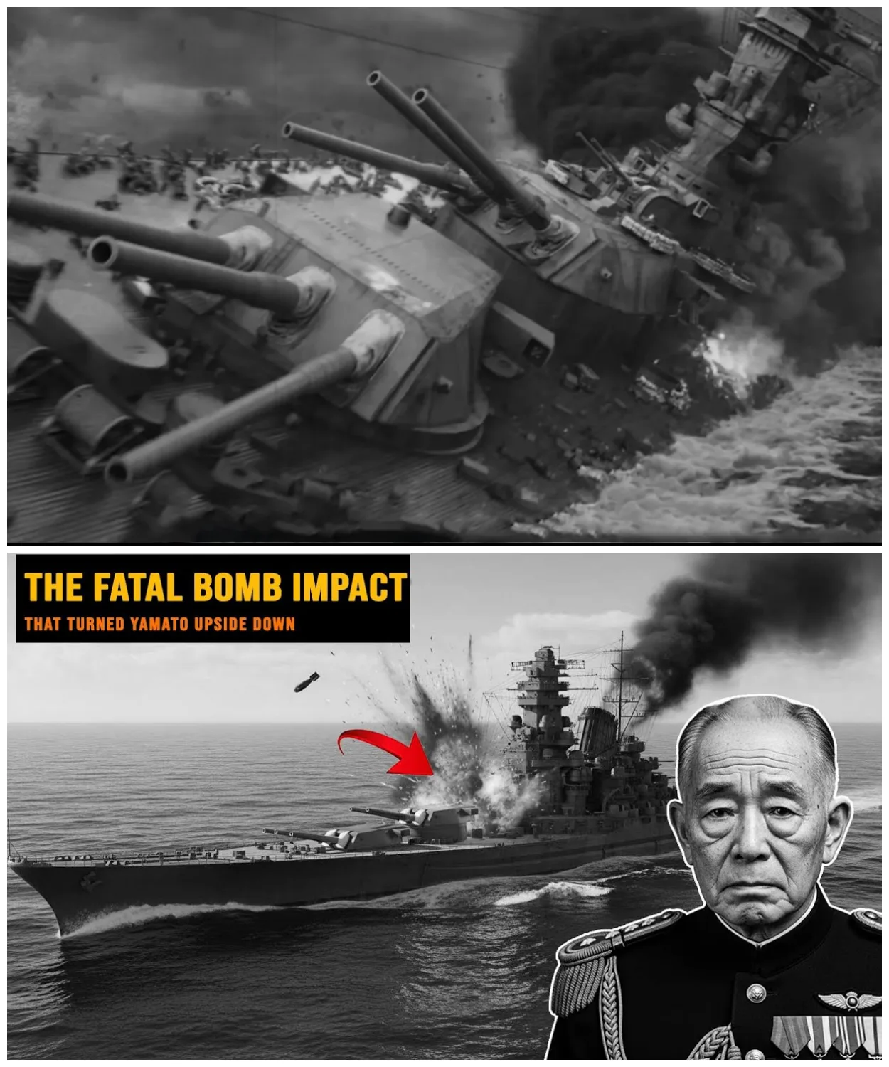 The Bomb That Killed Yamato’s Damage Control And Let Flooding Flip a 70,000Ton Battleship in Minutes