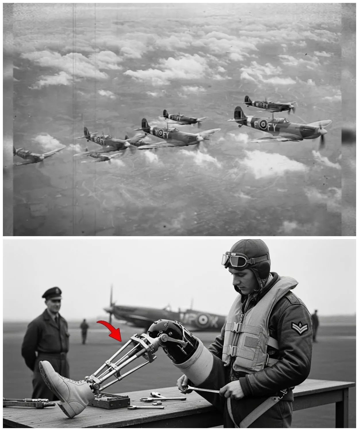 Germans Laughed at This “Legless Pilot” — Until He Destroyed 21 of Their Fighters​​​​​​​​​​​​​​​​