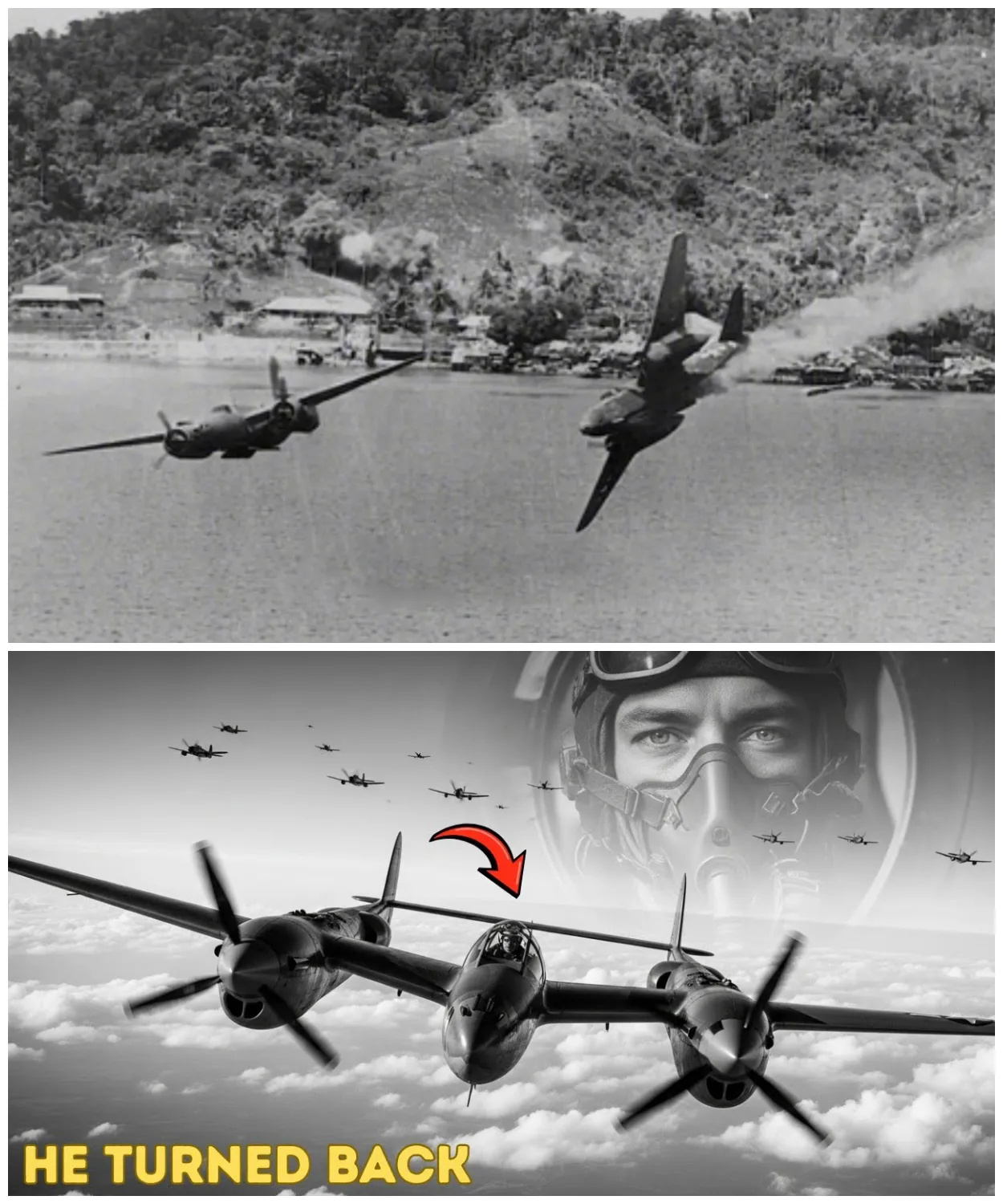 “They Thought He Was Running — Until One P 38 Turned Back on Six German Fighters”