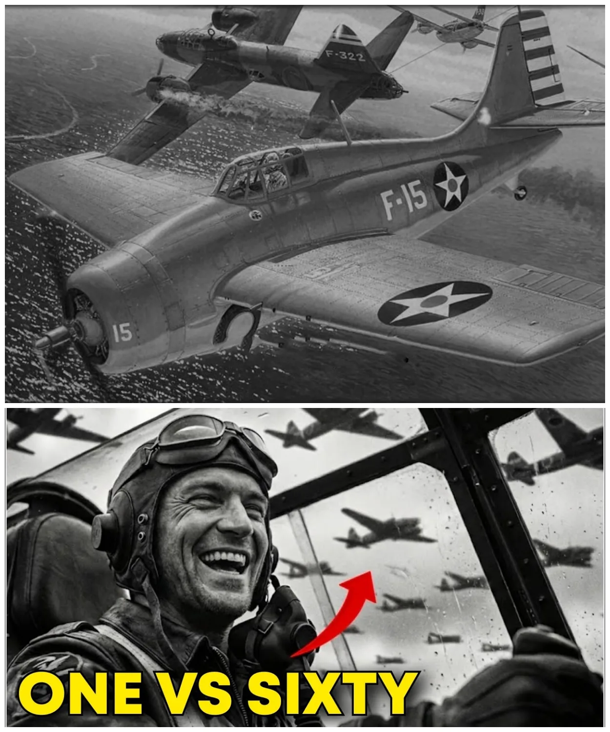 WHEN 60 JAPANESE PLANES ATTACKED ONE F4F WILDCAT — HIS RESPONSE SHOCKED THE PACIFIC