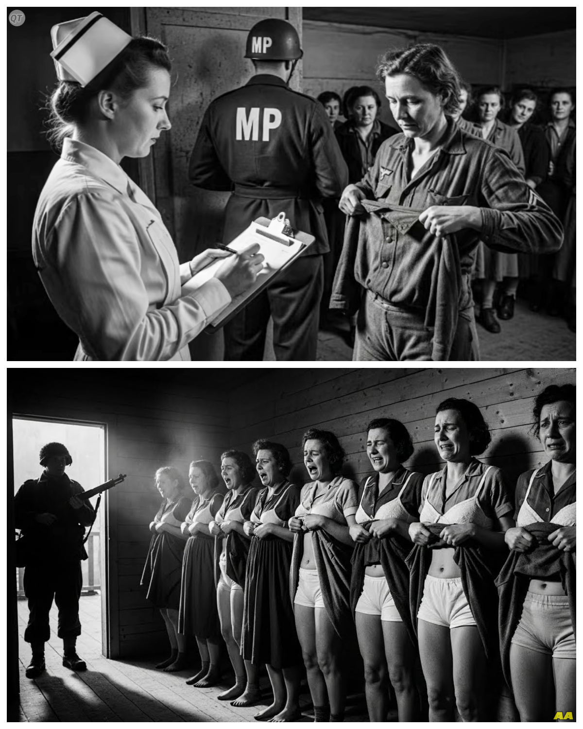 “Lift Your Dress Above Your Waist” — The Daily Routine That Destroyed German Women POWs Mentally