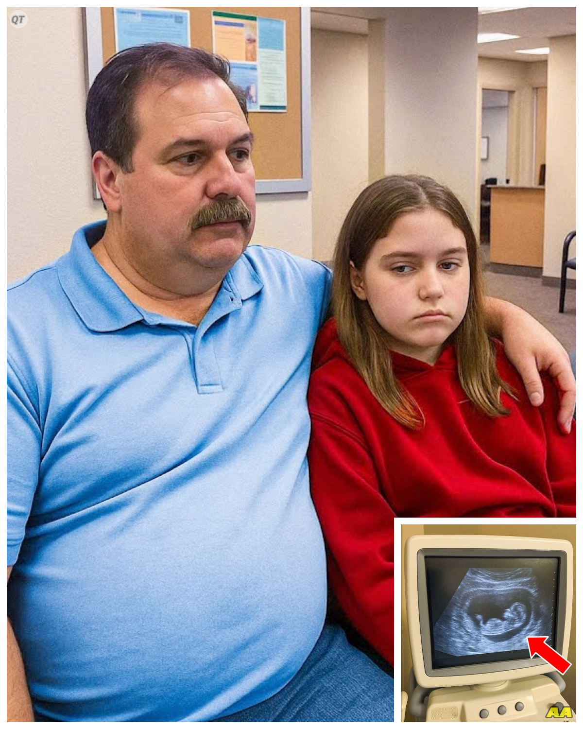 Girl Acts Strangely Around Dad at Clinic, Doctor Takes Ultrasound and Begins to Panic!