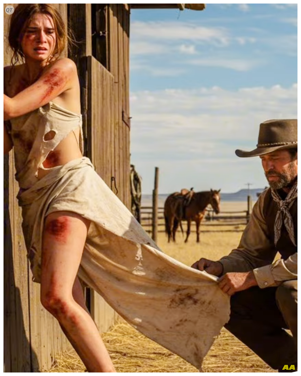 “Please… Don’t Lift the Cloth” She Cried — But The Rancher Did… And Turned Pale