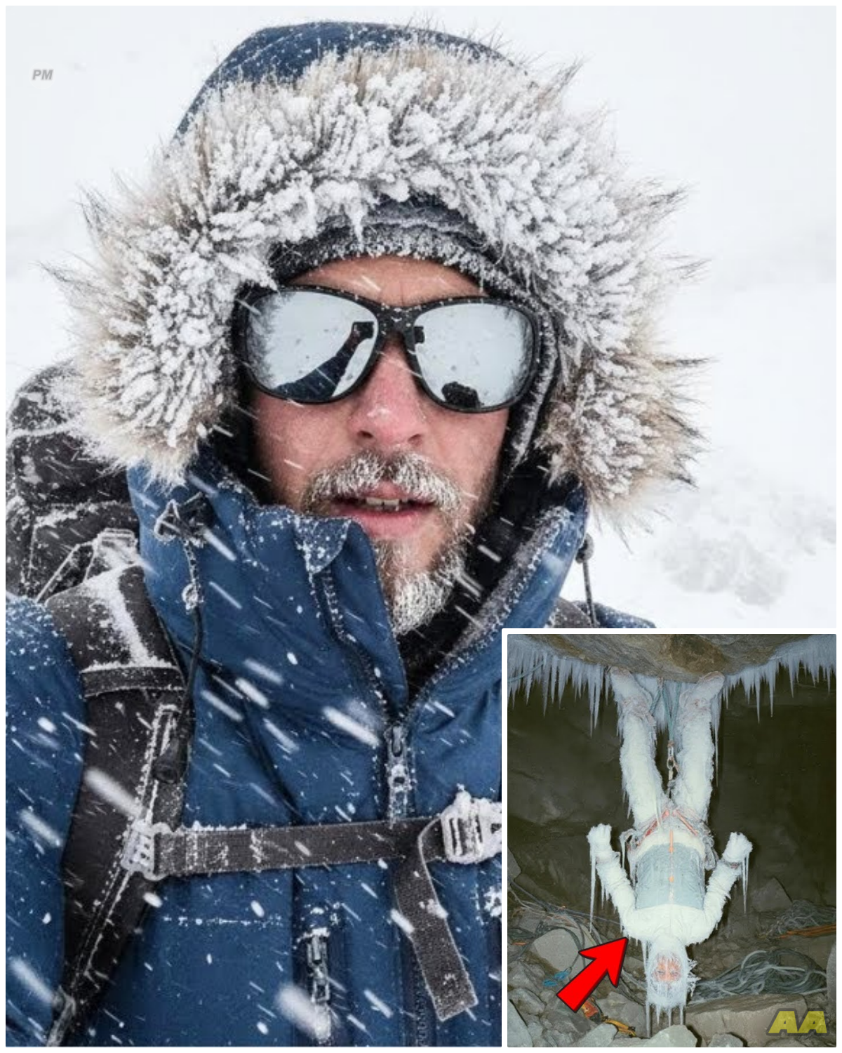 Climber Vanished In Glacier National Park — 1 year later found Upside Down Frozen In An Ice Cave…