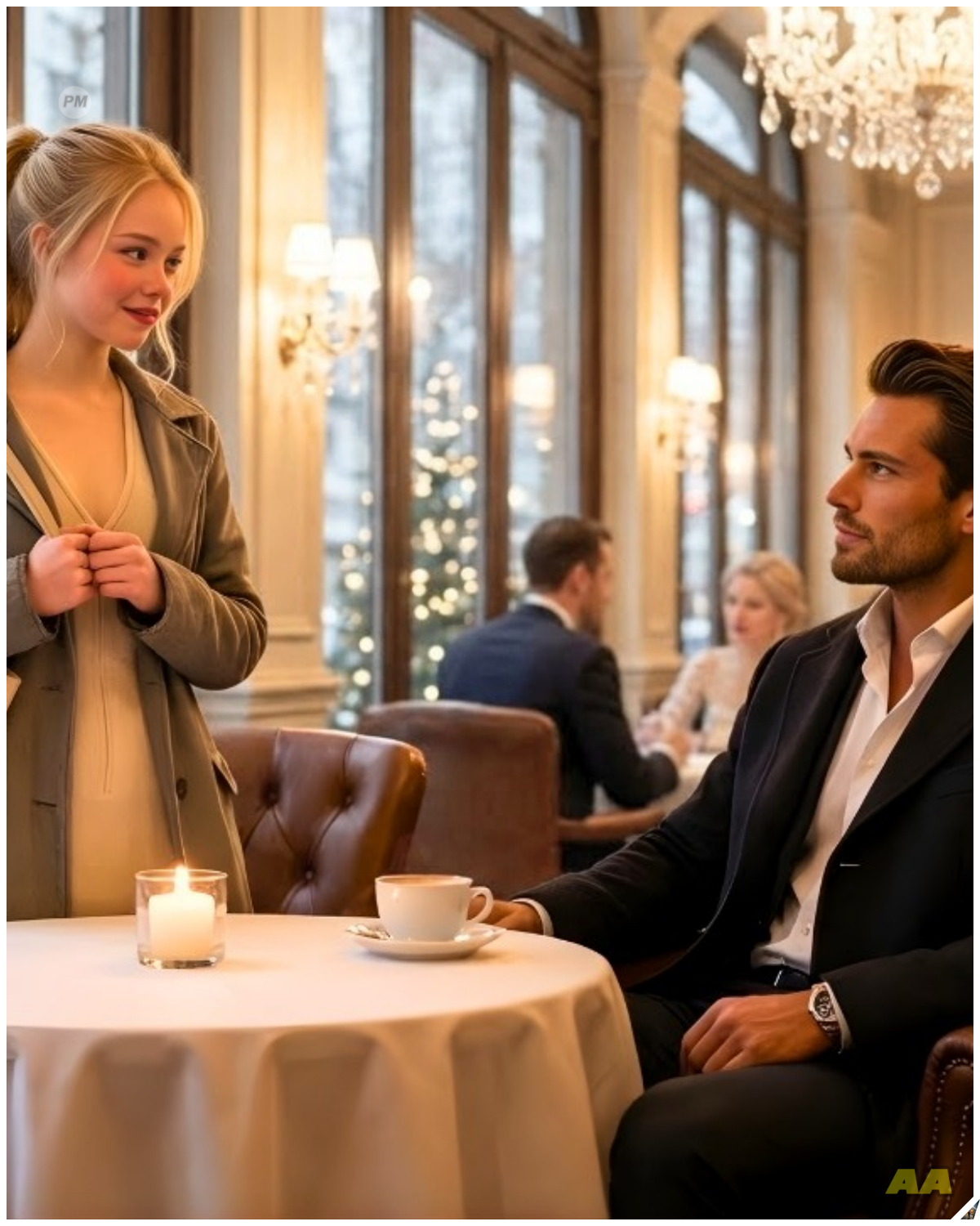 “Is this seat only for the Rich?”—Asked the Poor Girl to the CEO Sitting Alone at the Christmas Café