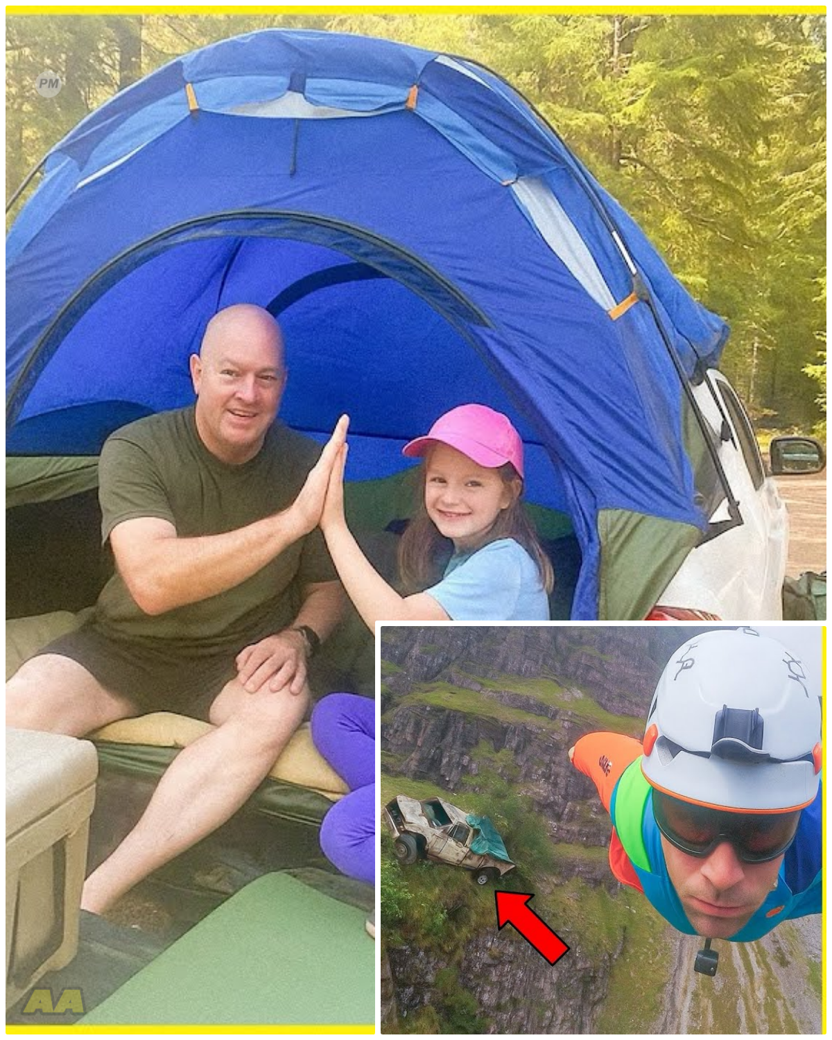 Girl and Uncle Vanished Camping in Cascades, 5 Years Later Base Jumper’s Cam Captures.