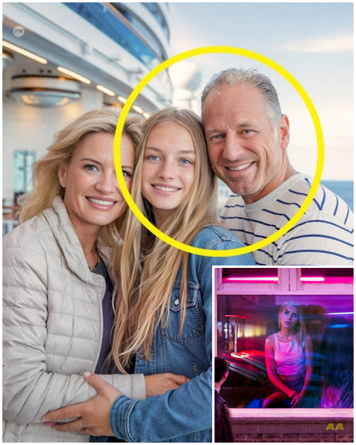 Dad and Daughter Vanish on Cruise Ship, 7 Years Later the Mother Passes an Alley and Sees…