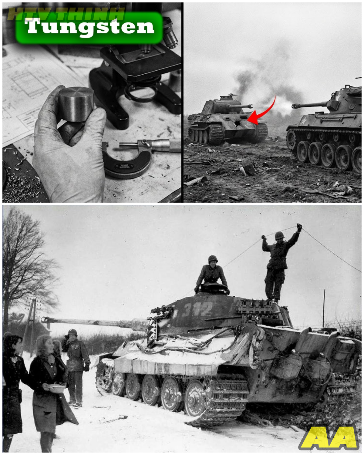 😱 America Had No Tungsten in 1941 – So GE Invented Carbide Cores That Cracked Panzer Steel 😱 – HTT