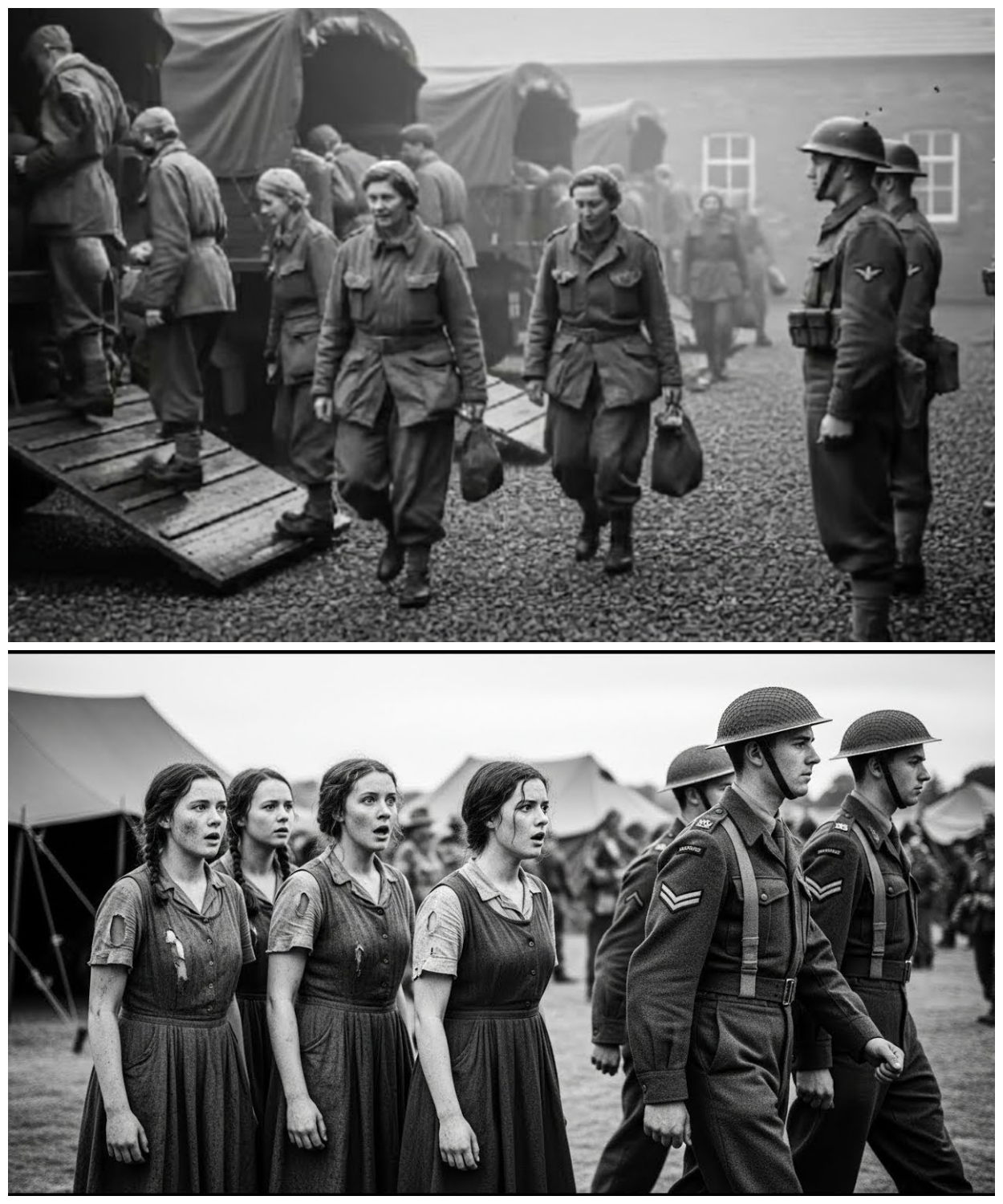 “We’ve Never Seen Men Like This!” — German Women POWs COULDN’T Stop Staring at British Soldiers