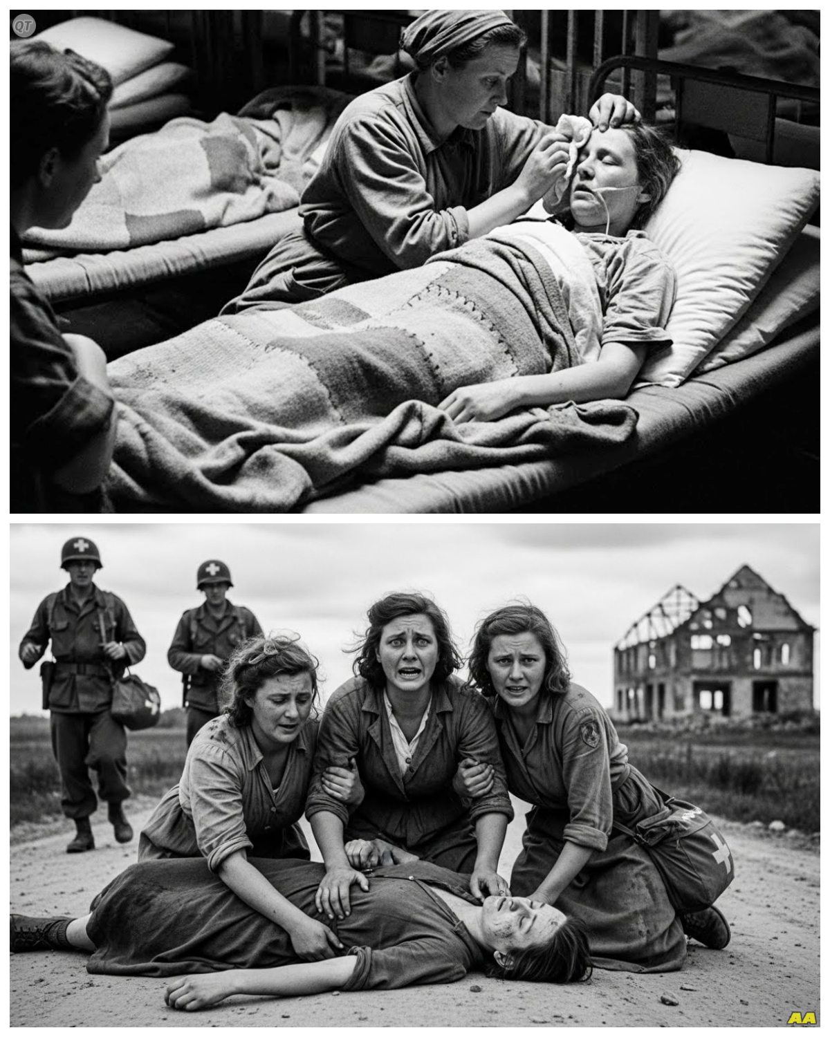 “Don’t Touch Her, She’s Dying!” — German POW Women Shielded Their Friend Until the U.S. Medics