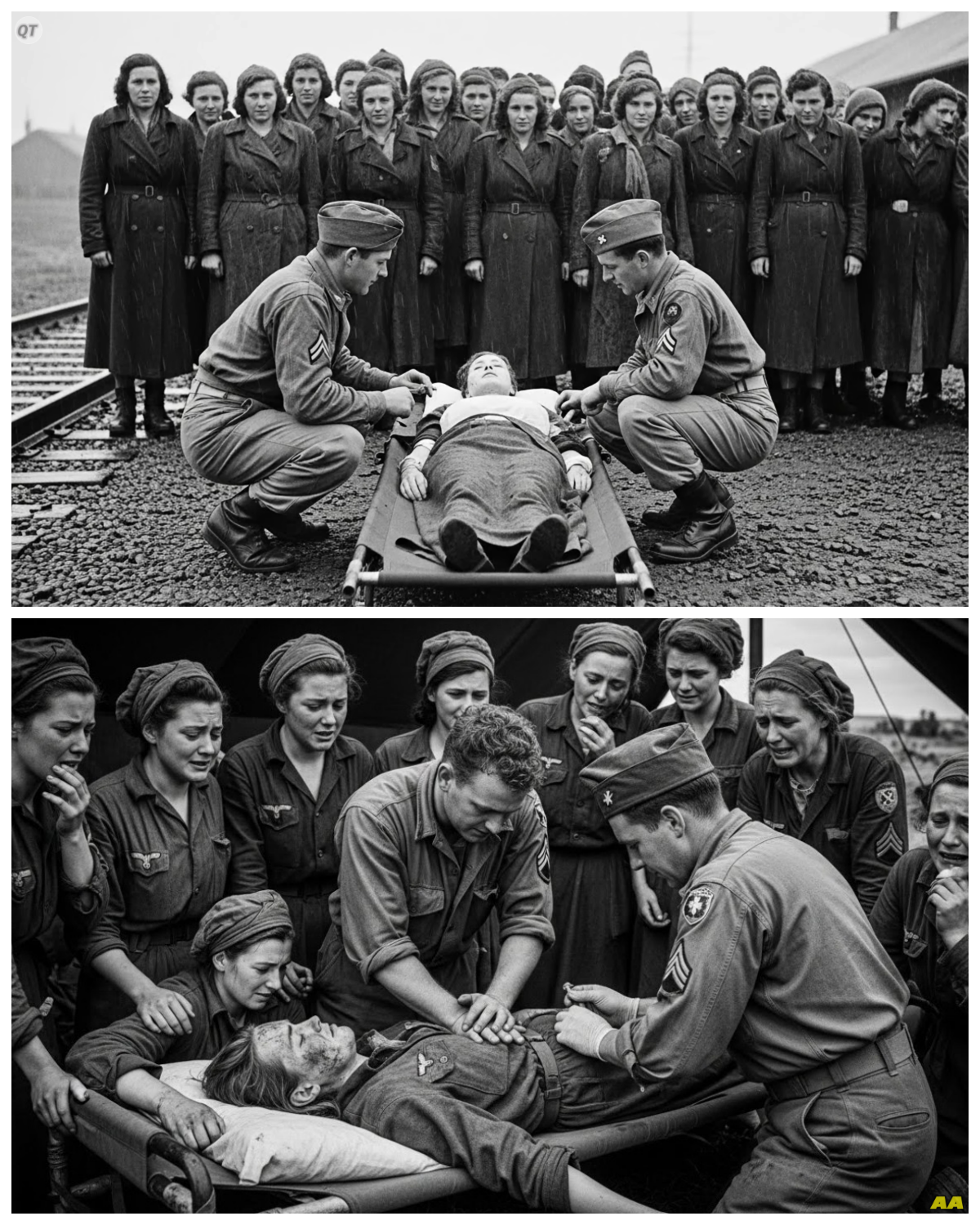 “She’s Already Dead” — German Women POWs Sobbed as U.S. Medics Refused to Give Up on Her