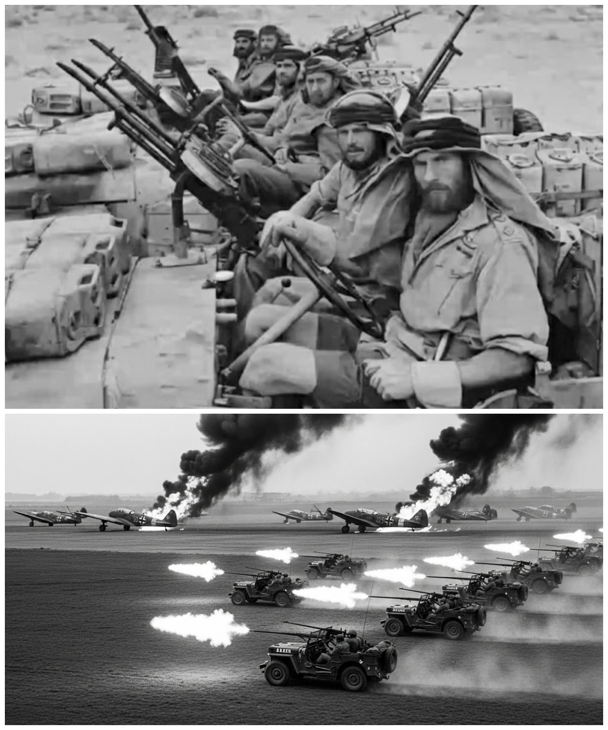 How 18 British SAS Jeeps Destroyed 37 German Aircraft in 1 Night at Sidi Haneish