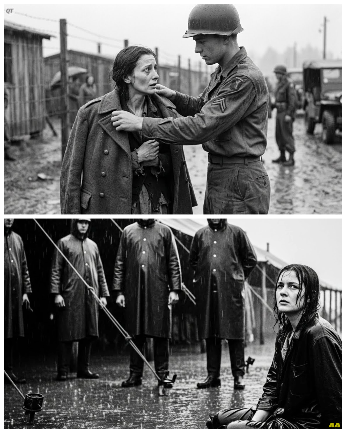 “He Gave Me His Coat” – German Woman POW Shocked When U.S. Guard Covered Her in the Rain