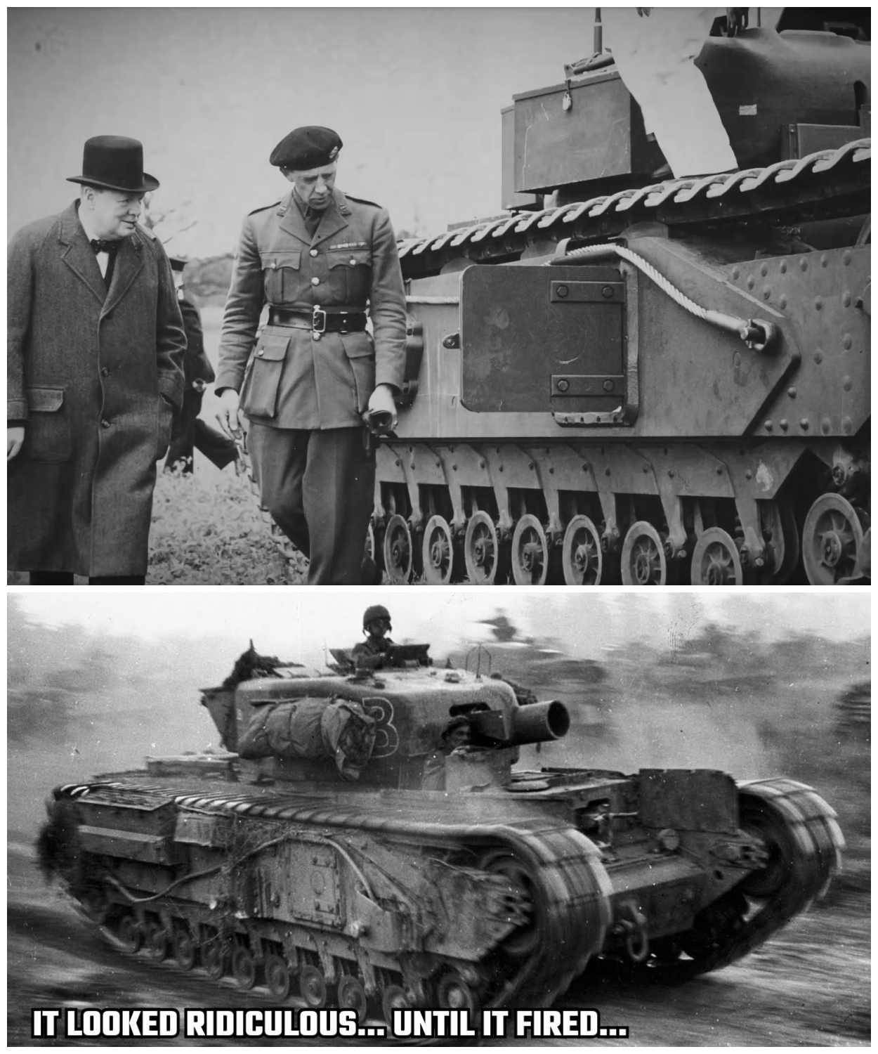 THE DAY PANZER COMMANDERS LAUGHED AT THE CHURCHILL AVRE—THEN LOST A BRIDGE IN ONE SHOT