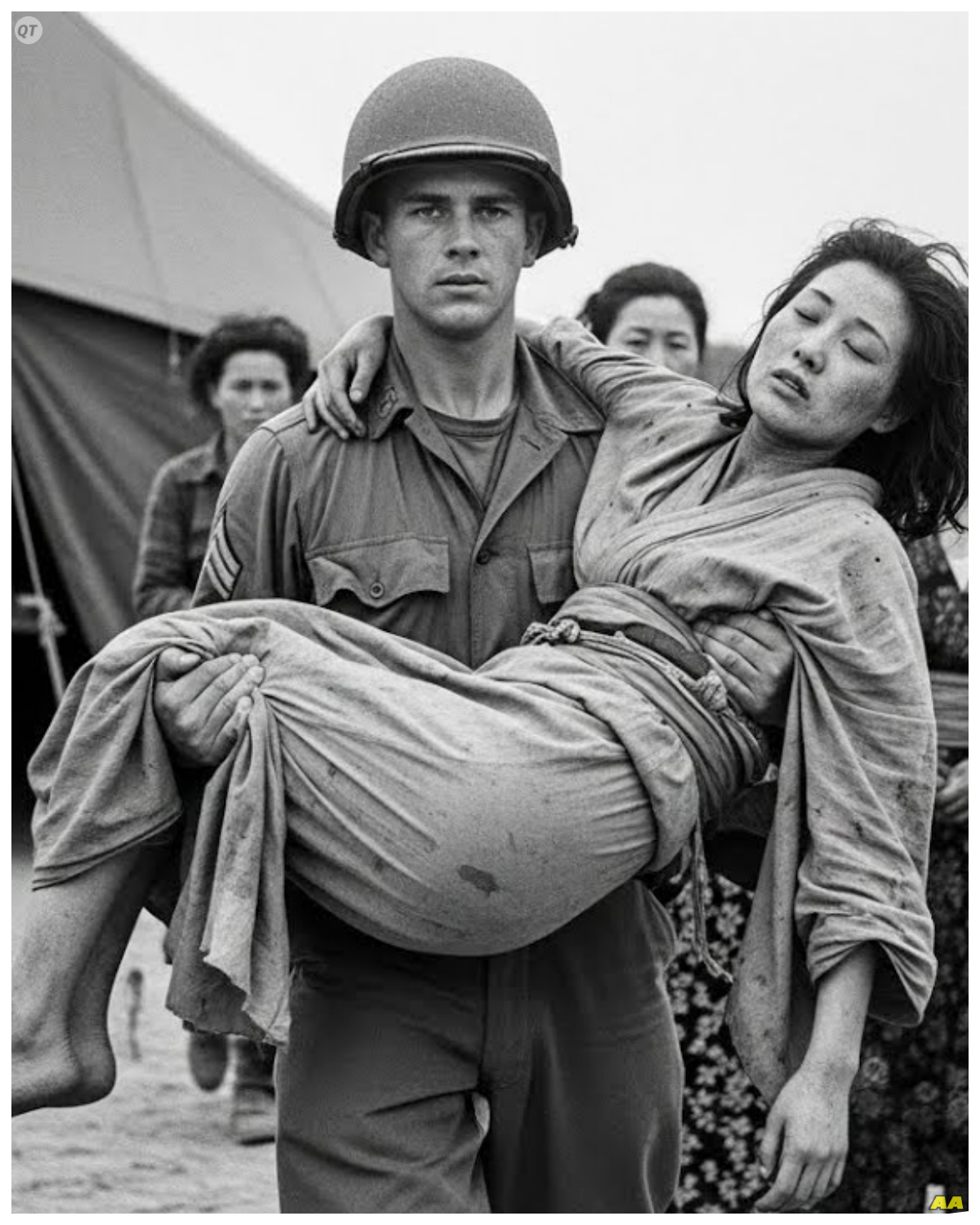 U.S. Soldier Took a Japanese Starved POW Woman Into His Tent — Next Morning, 200 Others Were Waiting