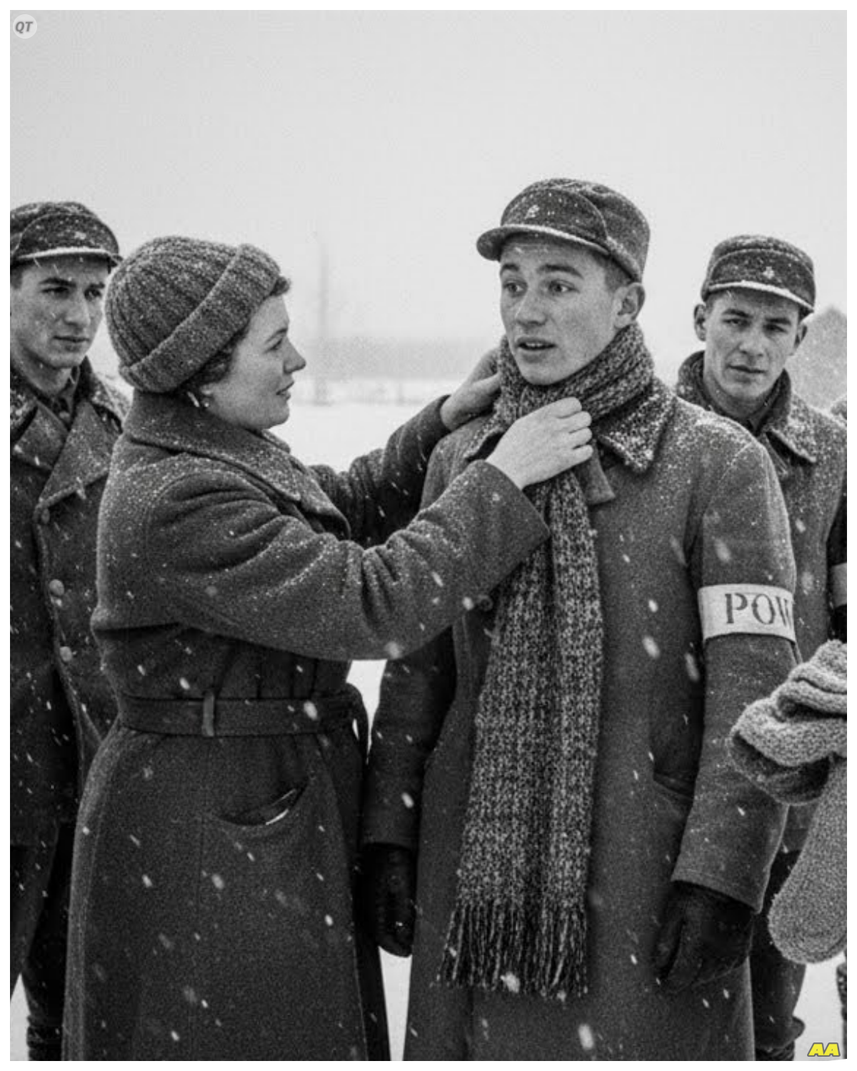 German POWs Thought Canadian Winter Would Kill Them — Until Locals Showed Them How to Survive It  The biting cold of the Canadian winter was unlike anything the German prisoners of war had ever experienced.  They arrived with heavy coats and hardened spirits, expecting to endure hardship, but not this relentless, bone-chilling freeze.  The endless snowdrifts and icy winds seemed to mock their European toughness, threatening to break them before the war’s end.  How could they survive in a land where the sun hid behind gray skies for months, and the cold seeped into every corner of their existence?  In those first weeks, despair crept into the prisoners’ hearts as frostbite and exhaustion took their toll.  They huddled together in makeshift shelters, shivering through nights that felt like they would never end.  The Canadian winter was a merciless adversary, far harsher than the battlefields they had left behind.  Would they succumb to the cold, or find a way to endure the unforgiving season?  Then, unexpectedly, the local Canadians stepped forward with knowledge born of generations spent in these harsh conditions.  They taught the POWs how to build insulated shelters, how to layer their clothing to trap warmth, and how to find food beneath the snow’s deceptive surface.  Simple lessons in fire-building and snow navigation became lifelines, turning despair into cautious hope.  Could these strangers, once enemies, become the very reason the prisoners survived?  The transformation was gradual but profound.  The prisoners learned to respect the land and its rhythms, adapting to a world that had seemed alien and hostile.  Their attitudes shifted from resistance to acceptance, and even gratitude.  What started as a struggle for survival evolved into a quiet understanding between captor and captive, united by the shared challenge of winter’s wrath.  Comparing their initial fears with their newfound resilience reveals a powerful contrast.  Where once they saw only death and defeat, they now glimpsed the possibility of life beyond the war.  The cold no longer seemed an enemy but a force to be respected and managed.  How did this shift in mindset change their experience of captivity?  The psychological impact was as significant as the physical survival.  The prisoners’ spirits, battered by war and imprisonment, found unexpected strength in these lessons.  Bonding over survival techniques, they forged connections with locals that transcended language and circumstance.  Could such moments of humanity emerge even in the darkest times?  Decisions made during that winter—whether to trust, to learn, to adapt—carried weight beyond mere survival.  They shaped the prisoners’ memories and perhaps softened the bitterness of captivity.  What might have happened if the locals had not extended their hands? Would the winter have claimed more lives?  As the snow melted and spring approached, the prisoners faced an uncertain future.  Their time in Canada was marked by hardship, but also by unexpected kindness and resilience.  The story of survival in the Canadian winter remains a testament to human adaptability and the power of compassion.  But what other untold stories lie buried beneath the snow, waiting to be uncovered?  In reflecting on this chapter, we see how environment, culture, and human connection intertwine in the face of adversity.  The harshness of the Canadian winter was softened not just by physical preparation but by the warmth of shared knowledge and empathy.  This tale invites us to consider how even enemies can find common ground when survival is at stake, and how hope can emerge from the coldest places…… Full in the comment 👇