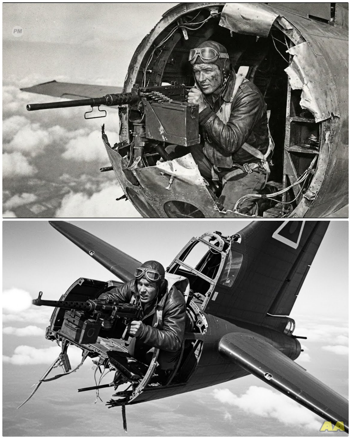 When Germans Cut His B-17 in Half at 24,000 Feet — He Kept Shooting All the Way Down