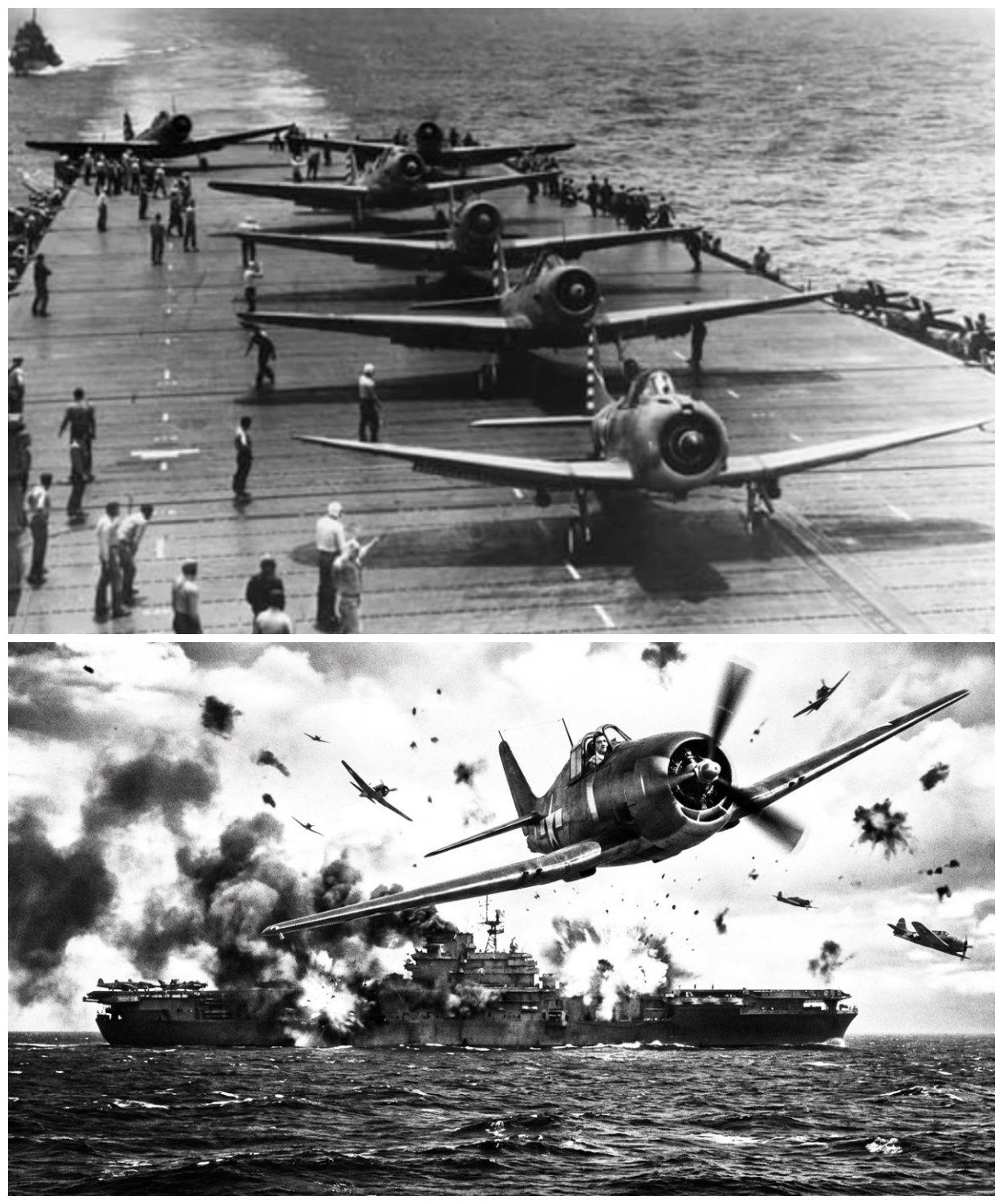 When 18 Japanese Bombers Attacked One Carrier — This Wildcat Pilot Shot Down 8 Before Landing