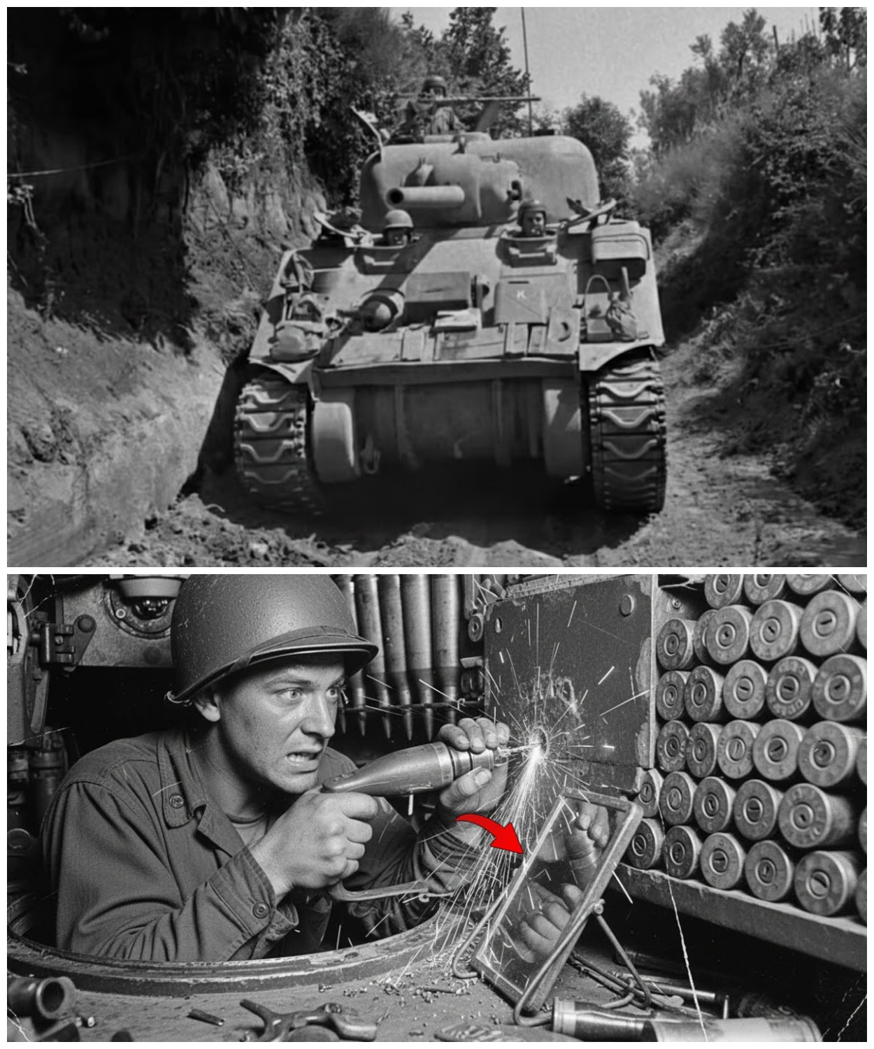 How One Loader’s “STUPID” Mirror Trick Made Shermans Destroy Panzers THREE TIMES Faster