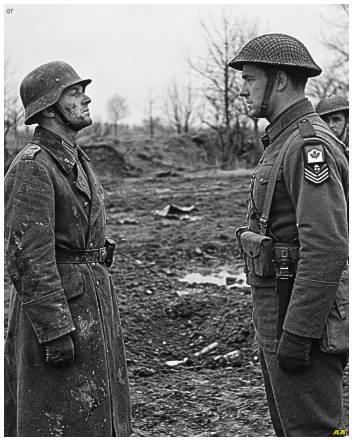 What Canadian Soldiers Did When a German Major Refused to Surrender  The tense silence hung heavy in the air as Canadian soldiers faced a German major who stubbornly refused to surrender.  The battlefield, scarred by conflict and chaos, seemed to hold its breath in that critical moment.  What drove the major’s defiance—pride, duty, fear, or something deeper?  The soldiers knew that hesitation could cost lives, yet they also understood the gravity of forcing a man to yield against his will.  As commands echoed and weapons remained poised, the standoff became a psychological battle as much as a physical one.  The major’s gaze was unwavering, his resolve etched into every line of his face.  How could the Canadians break through this wall of resistance without unnecessary bloodshed?  The tension was palpable, each second stretching into an eternity filled with uncertainty.  The soldiers weighed their options carefully.  Could words persuade where weapons might fail?  Would a show of strength intimidate or only harden the major’s stance?  In that fragile balance between force and diplomacy, every decision carried Full in the comment 👇