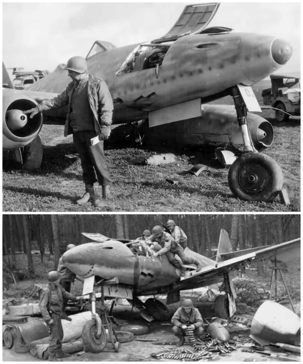 U.S Engineers Examined a Captured Me 262 Jet… Then Realized Why the Allies Were Terrified