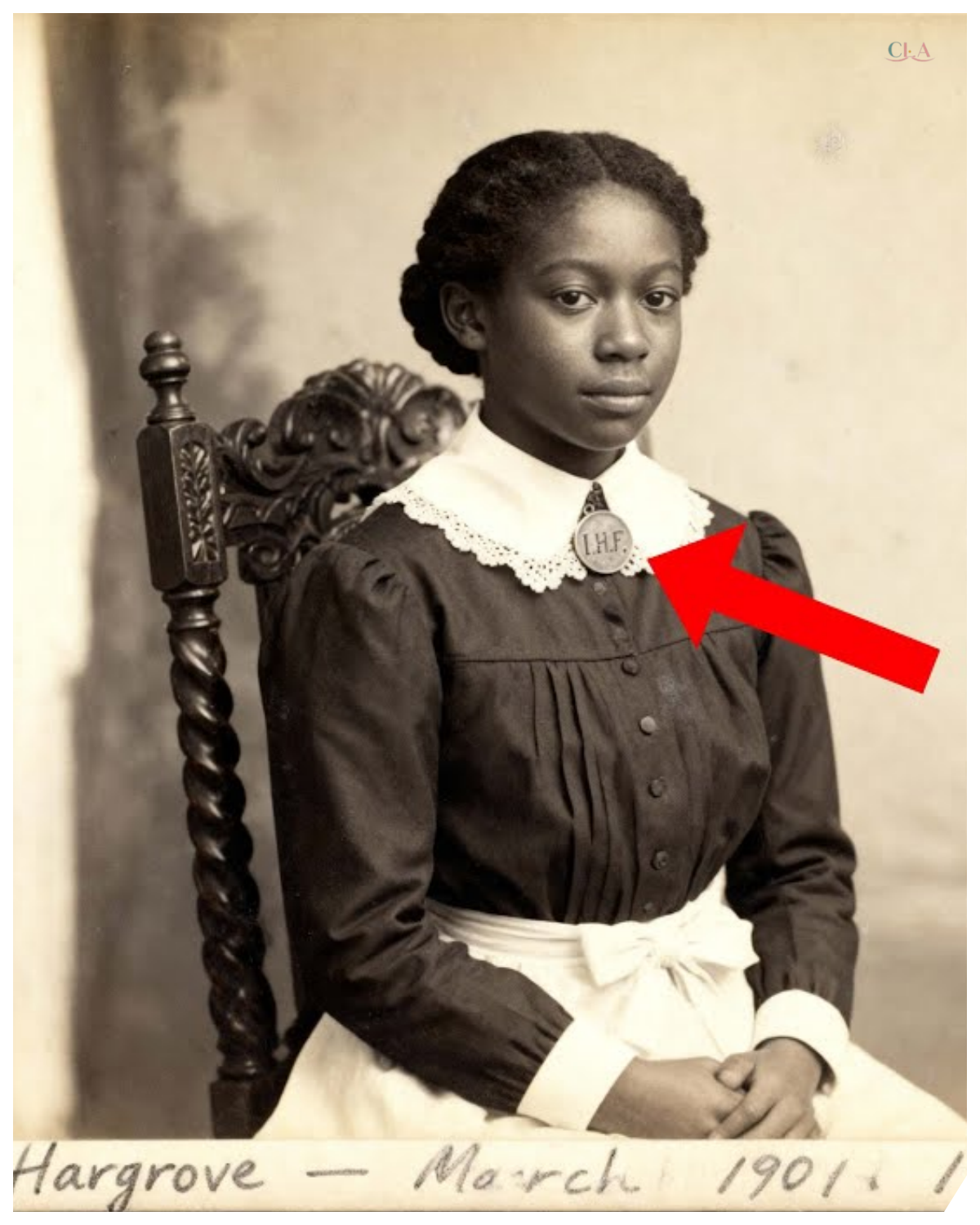 This 1894 Portrait of a Young Girl Looks Proper Until You Notice the Pin on Her Dress