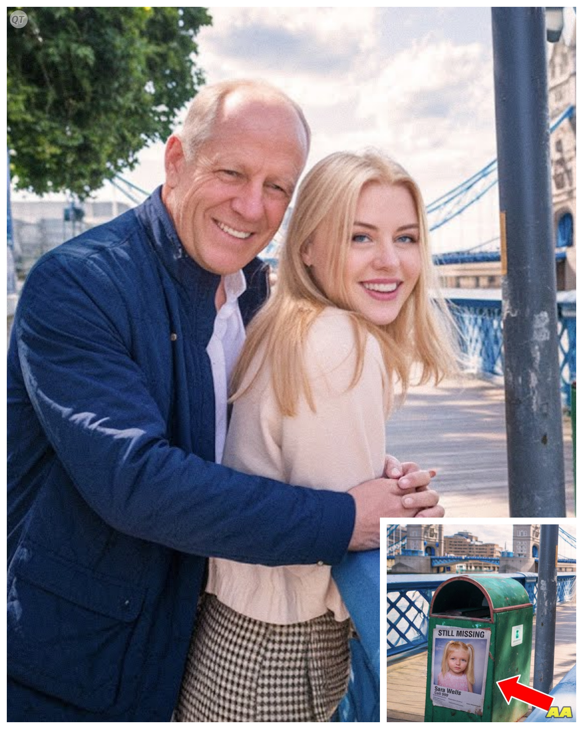 Woman Poses With Dad, Takes a Closer Look at the Photo and Starts to Panic…