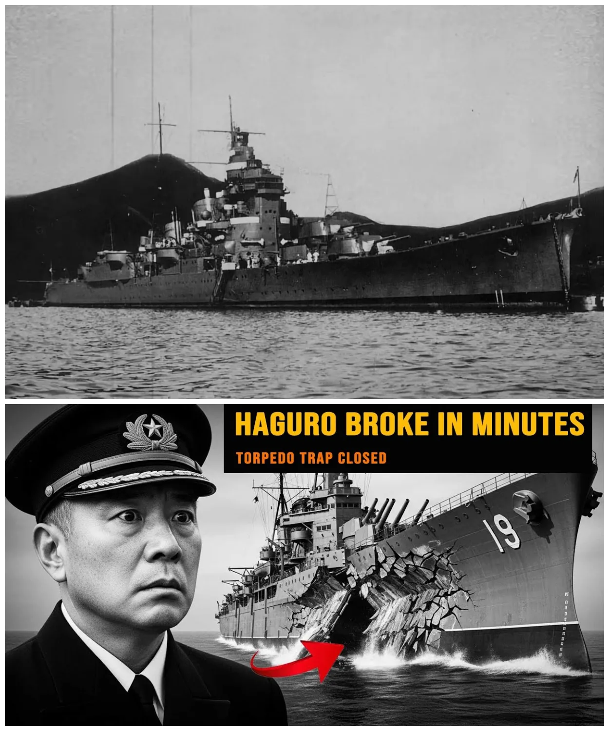 Japanese Couldn’t Believe Haguro Could Fall — Until One Torpedo Spread Broke Her Spine in Minutes