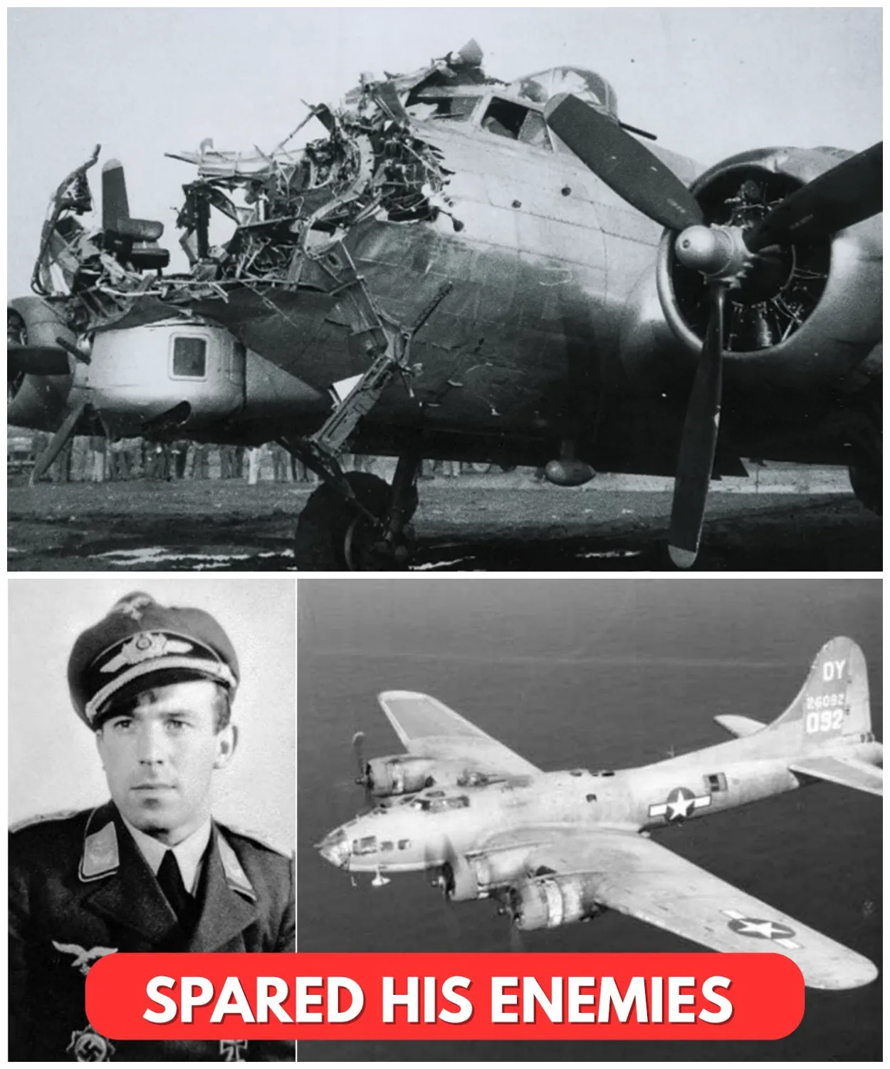 A German Pilot Pulled Alongside a Crippled B-17 — Unaware It Would Define Both Their Lives