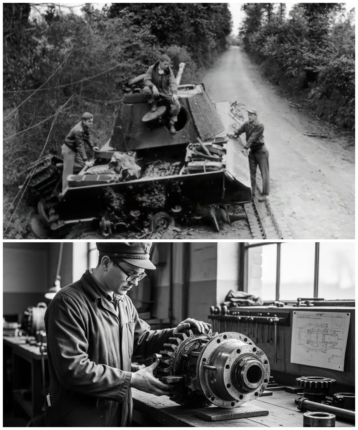 British Engineers Examined Panther Tank Transmission — Then Discovered Why…