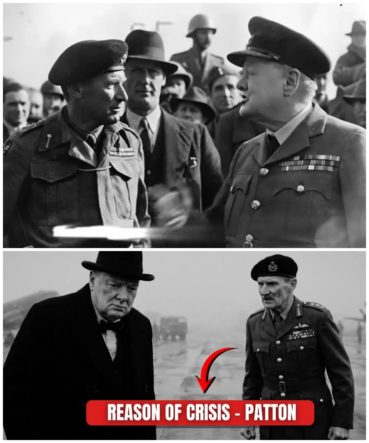 Churchill’s Epic Response to Montgomery Demanding Patton Be Fired!