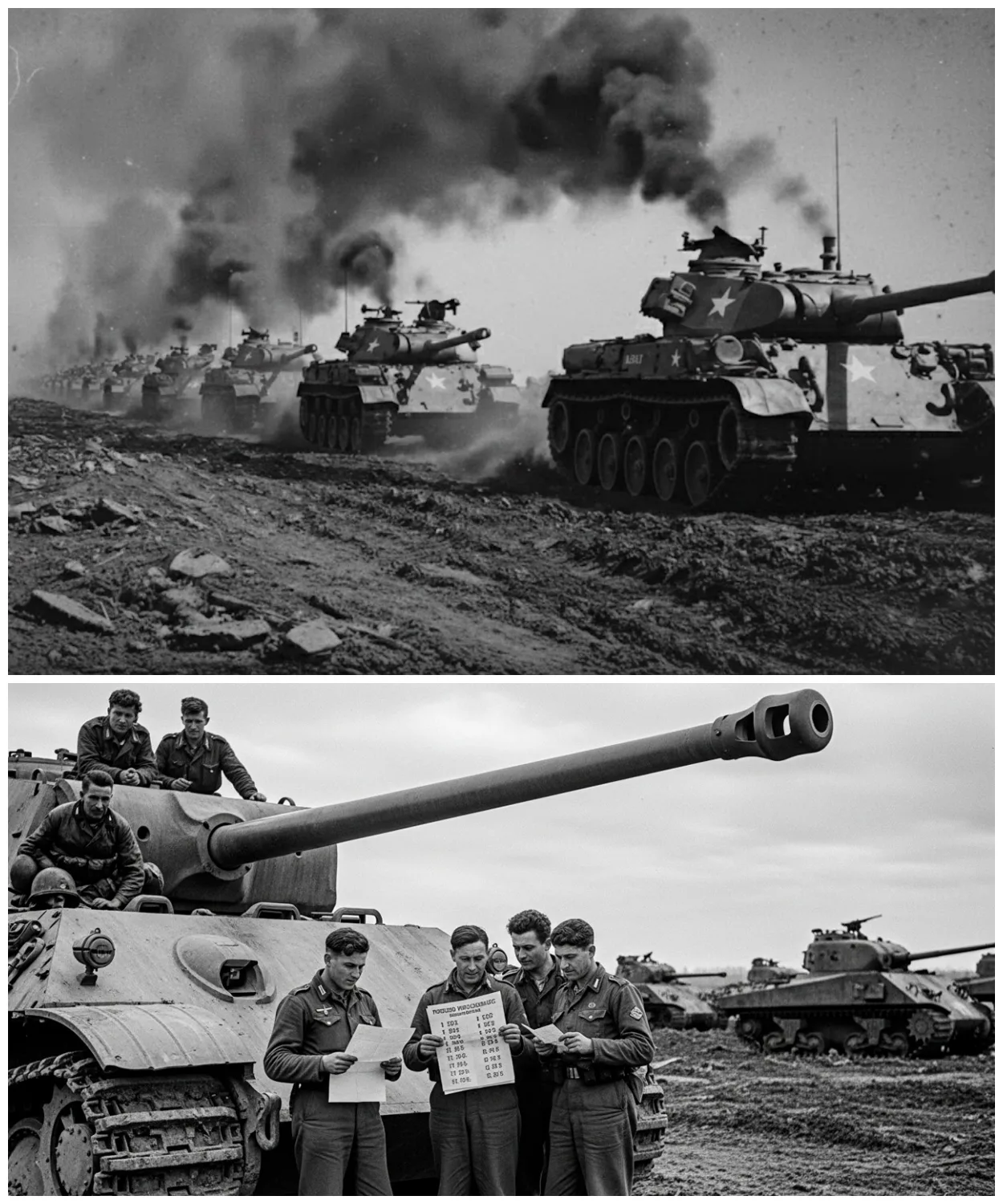 German Tankers Abandoned Panthers After Learning America Built 5 Shermans per Tank