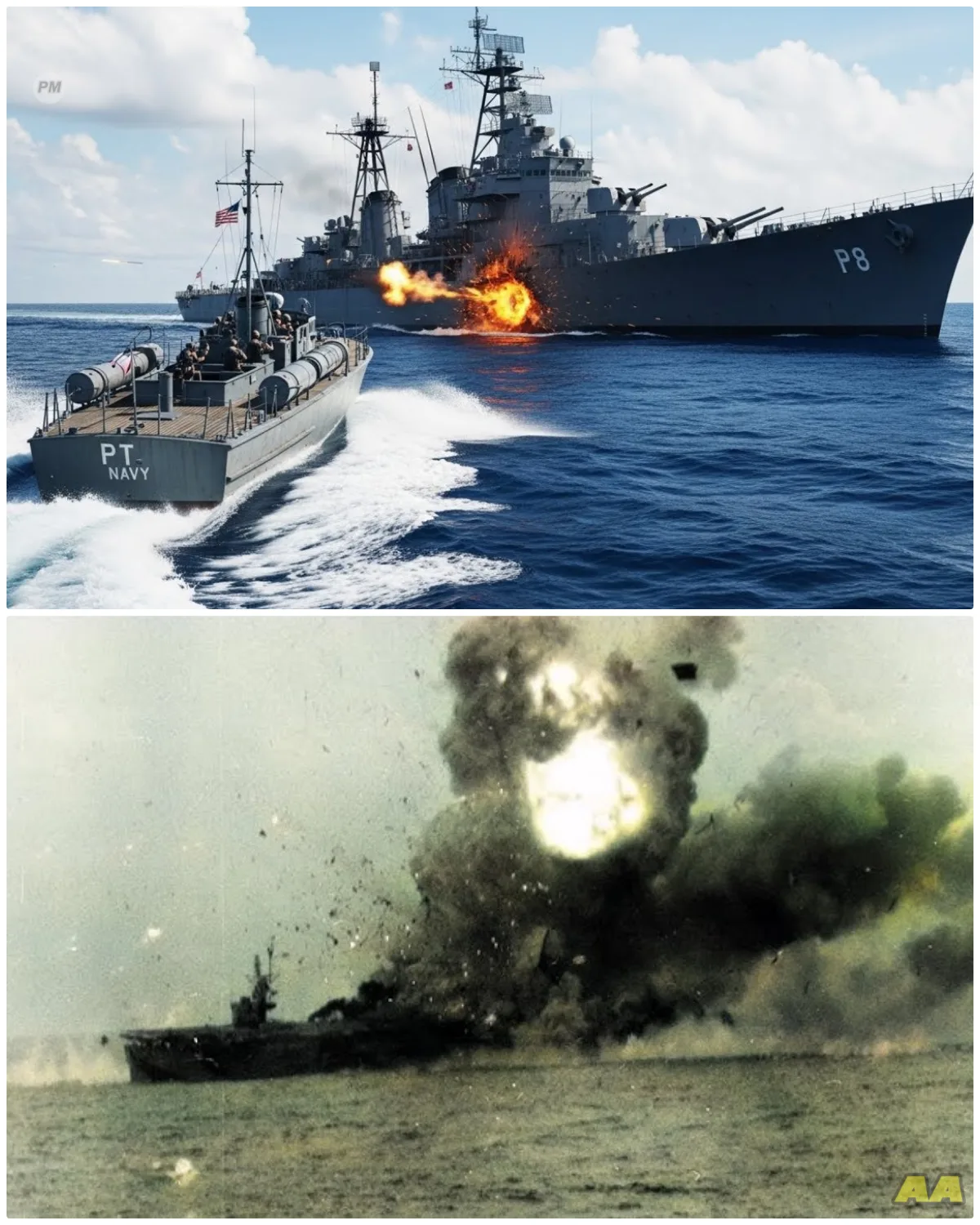 When a Tiny Boat Sank Japan’s Biggest Destroyer — Wood vs Steel