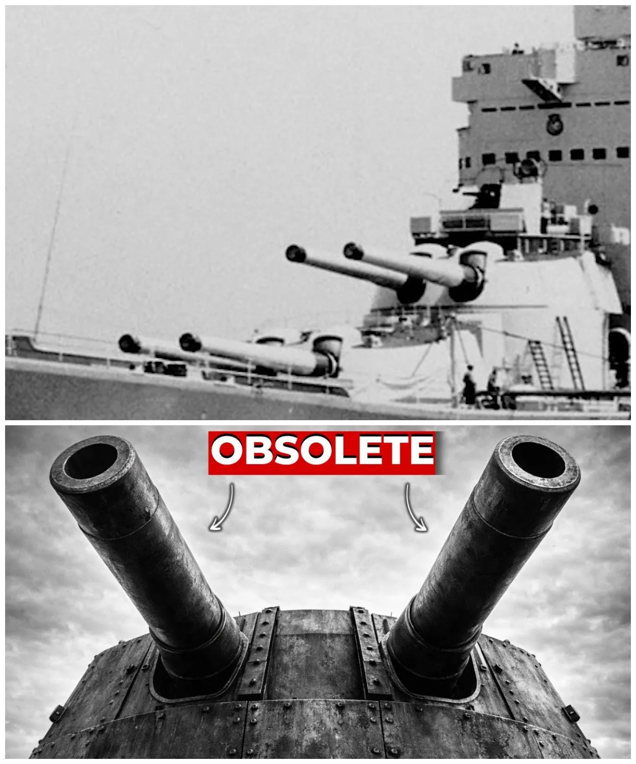 The ‘Obsolete’ British Battleship With 32 Year-Old WWI Guns.