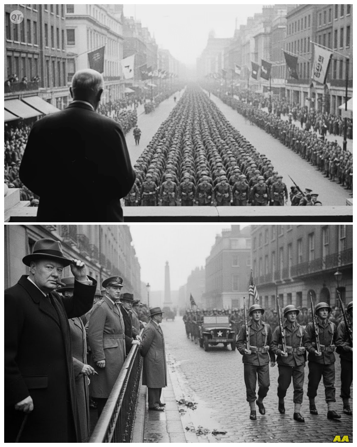 What Churchill Said When He Saw American Troops Marching Through London for the First Time-ZZ