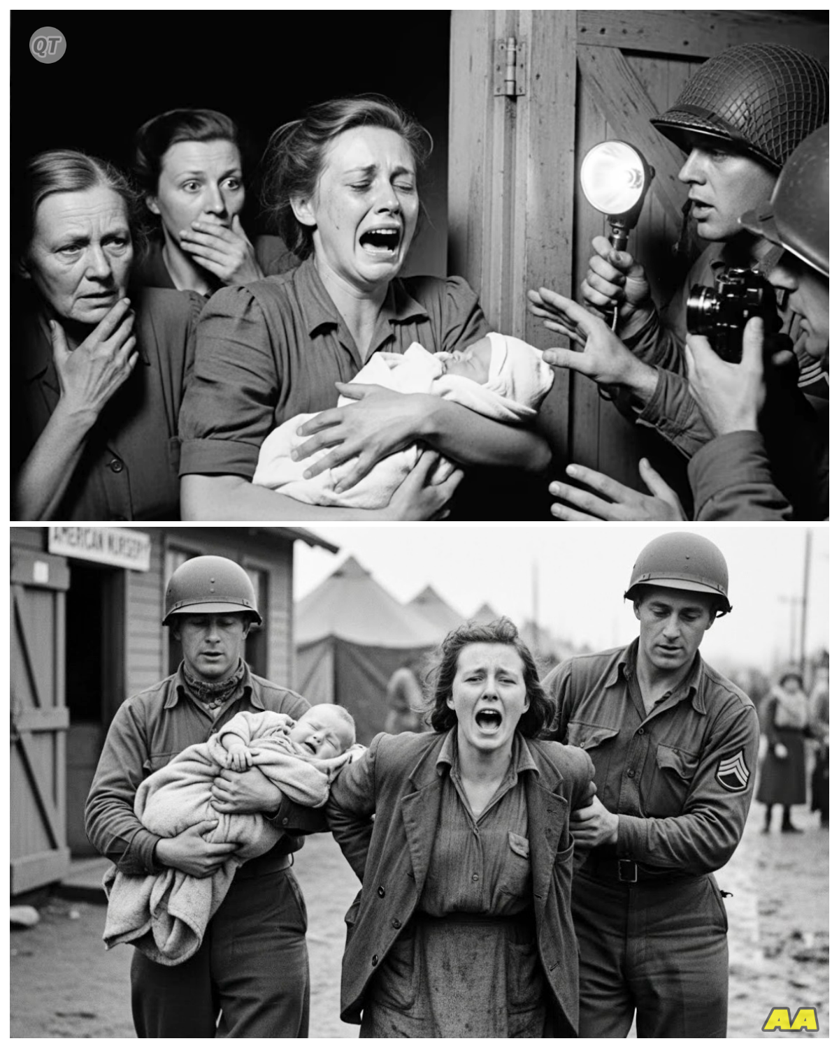 German Mother POW Screamed as Guards Took Her Baby Away — They Were Taking Him to American Nurser-ZZ