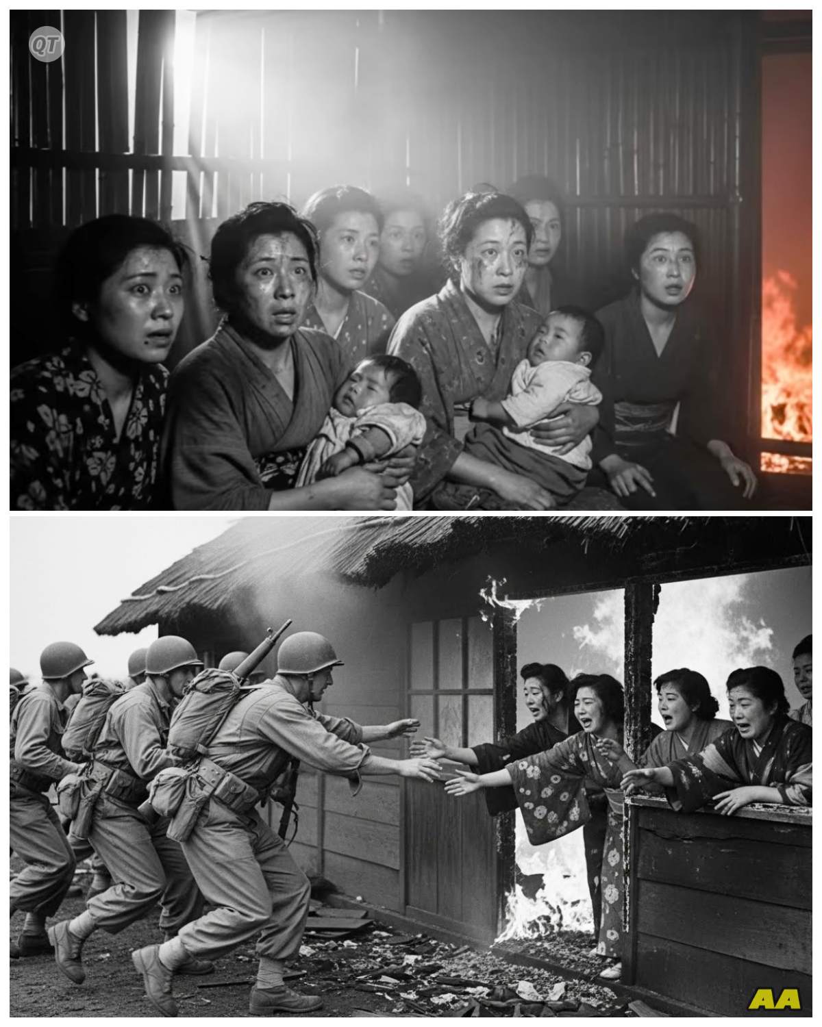 “Don’t Leave Us Here!” — Japanese Women POWs Sobbed as U.S. Soldiers Cleared the Burning Hut-ZZ