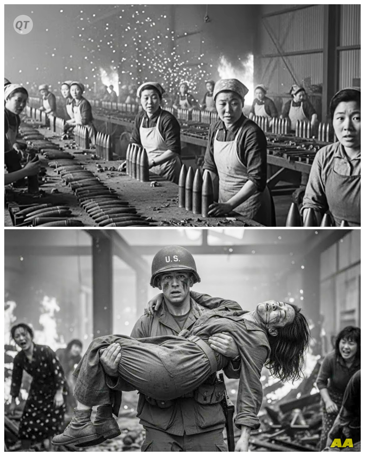 Japanese Female POWs Were Locked in a Burning Factory — U.S. Soldiers Smashed Through Walls-ZZ