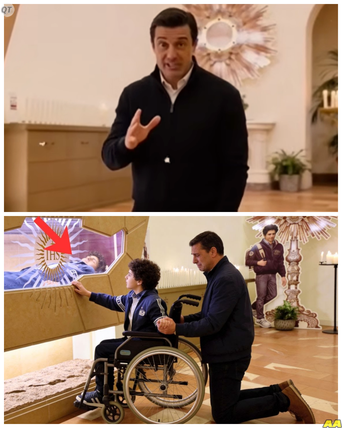 My Son in a Wheelchair Had Only One Wish to See the Tomb of Carlo Acutis and When We Finally Arrived He Looked at the Silent Stone for a Long Moment Before Saying Something So Unexpected That Everyone Standing Nearby Suddenly Began to Cry -KK The journey had been slow and exhausting but the boy insisted on making it no matter how difficult the travel became. When we reached the tomb the room grew unusually quiet as he stared at the name carved in stone. Then he spoke a few simple words that seemed to touch something deep in the hearts of everyone who heard them. The full story is in the comments below.