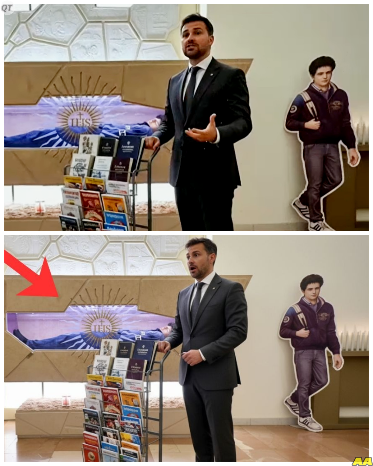 A Jehovah’s Witness Determined To Debunk The Growing Claims Around Carlo Acutis Walked Into The Tomb Ready To Expose What He Believed Was A Carefully Crafted Illusion But Moments Later He Walked Out In Complete Silence After Encountering Something He Cannot Explain And Has Refused To Fully Describe Ever Since -KK He arrived confident prepared to dismantle every claim with logic and certainty but something shifted inside that quiet space and when he emerged the certainty was gone replaced by a silence that spoke louder than any argument he had planned to make. The full story is in the comments below.