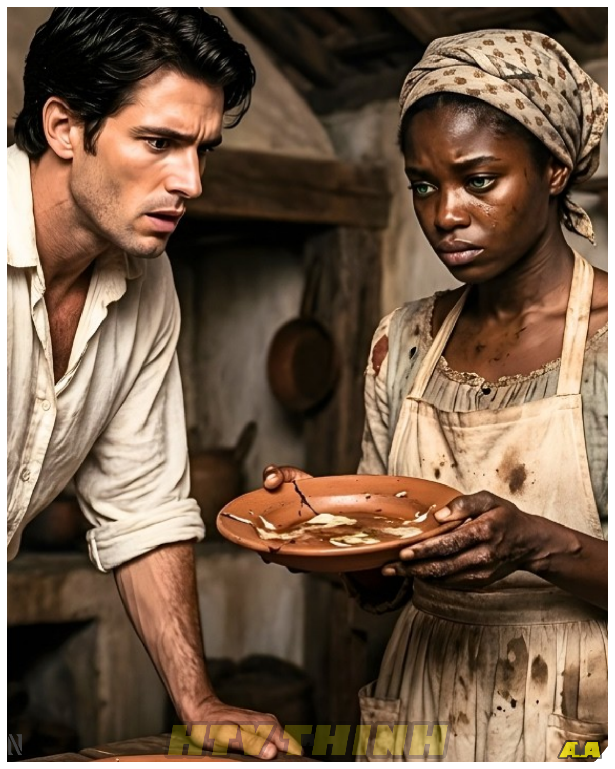 The slave ate kitchen leftovers—until the rich farmer saw her and changed her fate forever