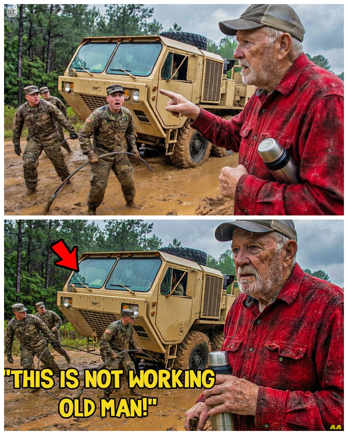 Engineers Were Stuck in the Mud — The Old Veteran Showed Them the “Patton Twist” Maneuver