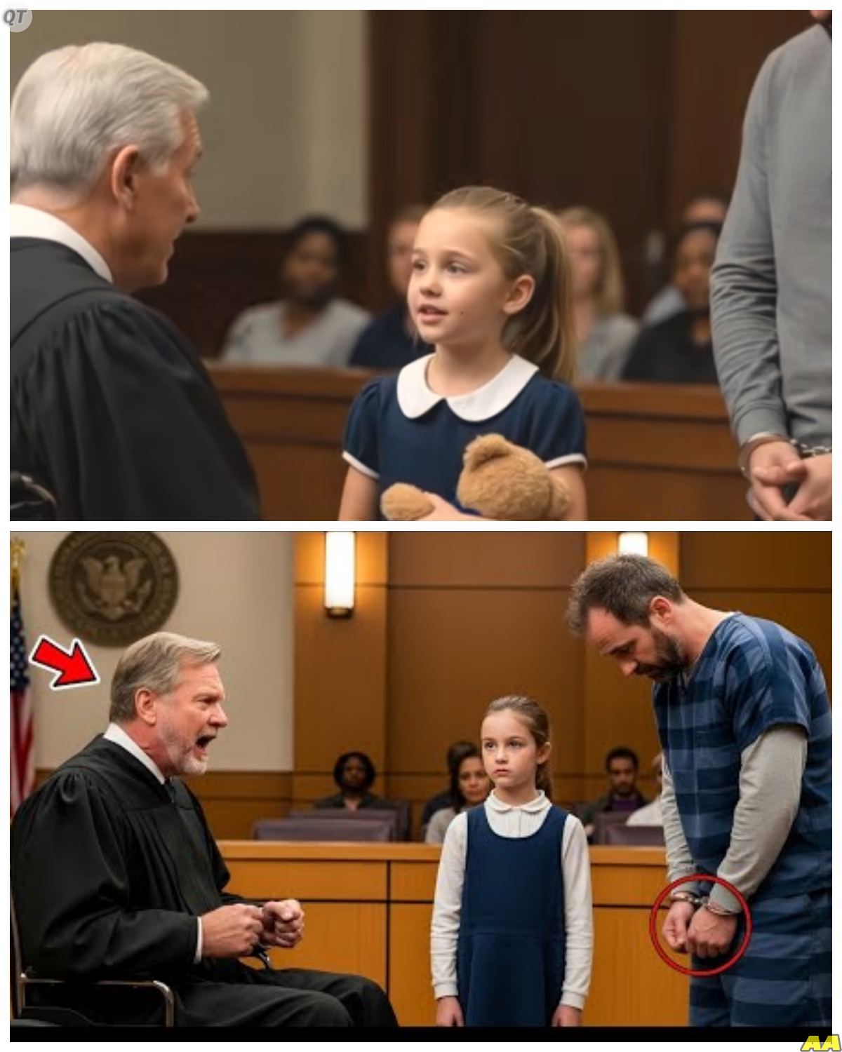 “Let My Father Go And I’ll Get You Back On Your Feet” A Young Voice Echoed In The Courtroom Triggering Laughter From Everyone Present Until The Events That Followed Turned That Mockery Into Shock And Forced The Entire Room To Confront Something They Never Expected To Witness -KK It sounded like an empty promise the kind people dismiss without a second thought but the confidence behind those words lingered and when reality began to shift in a way no one could predict the laughter faded into something far more uncomfortable. The full story is in the comments below.