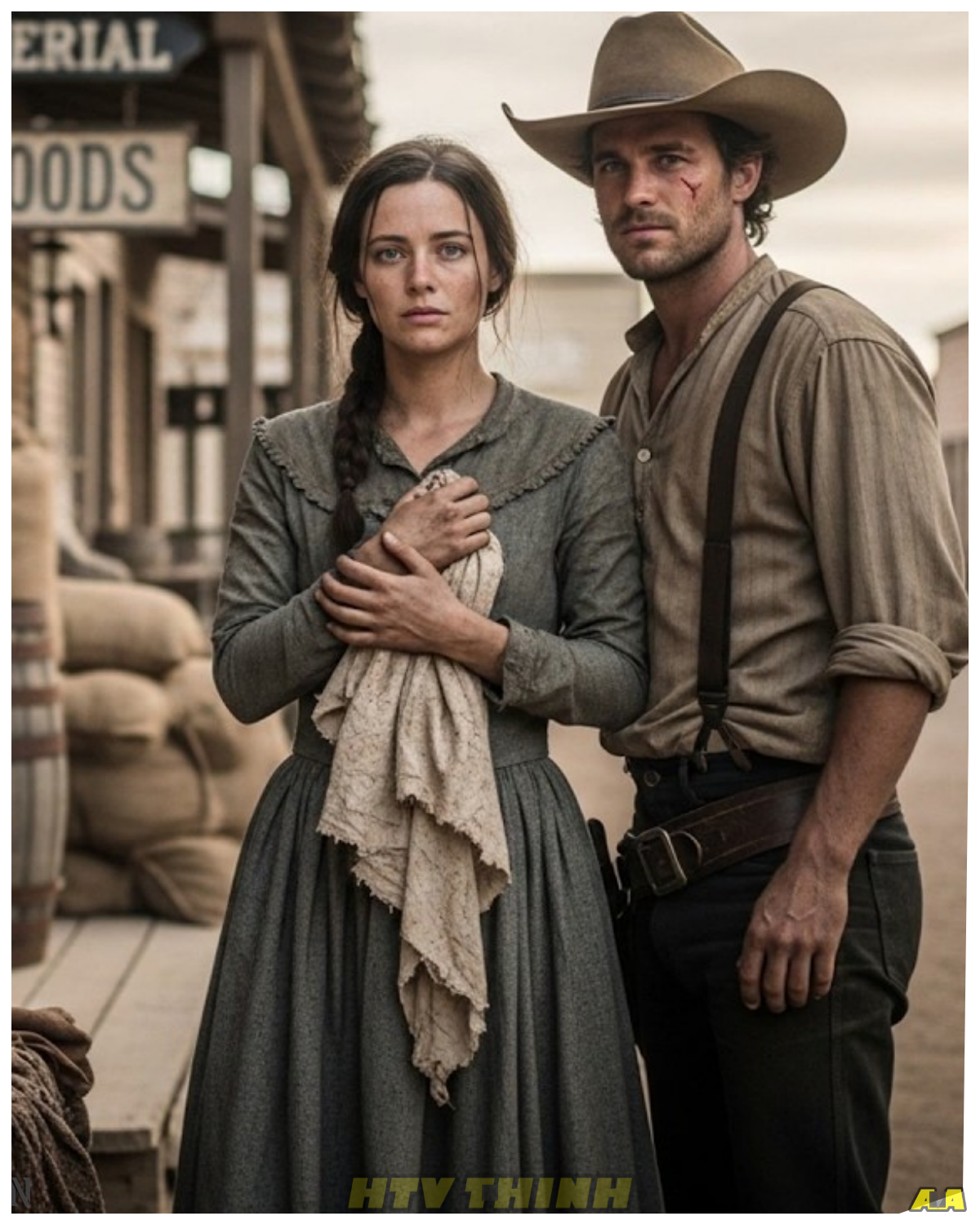 She Was Picking Through Trash For Scraps Of Cloth, The Cowboy Bought Fabric And Left It On Her Step