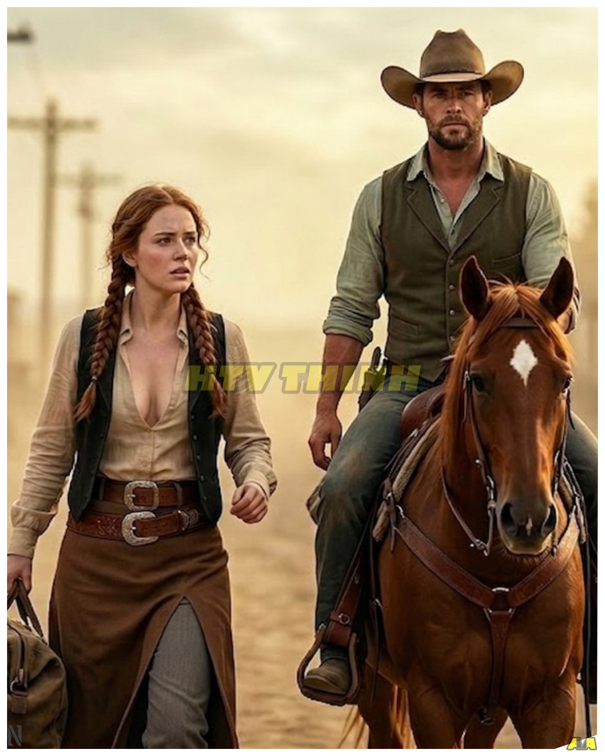 She Tried to Walk Out of Town Alone… Then the Cowboy Rode Beside Her and Said, “Not Alone Again”