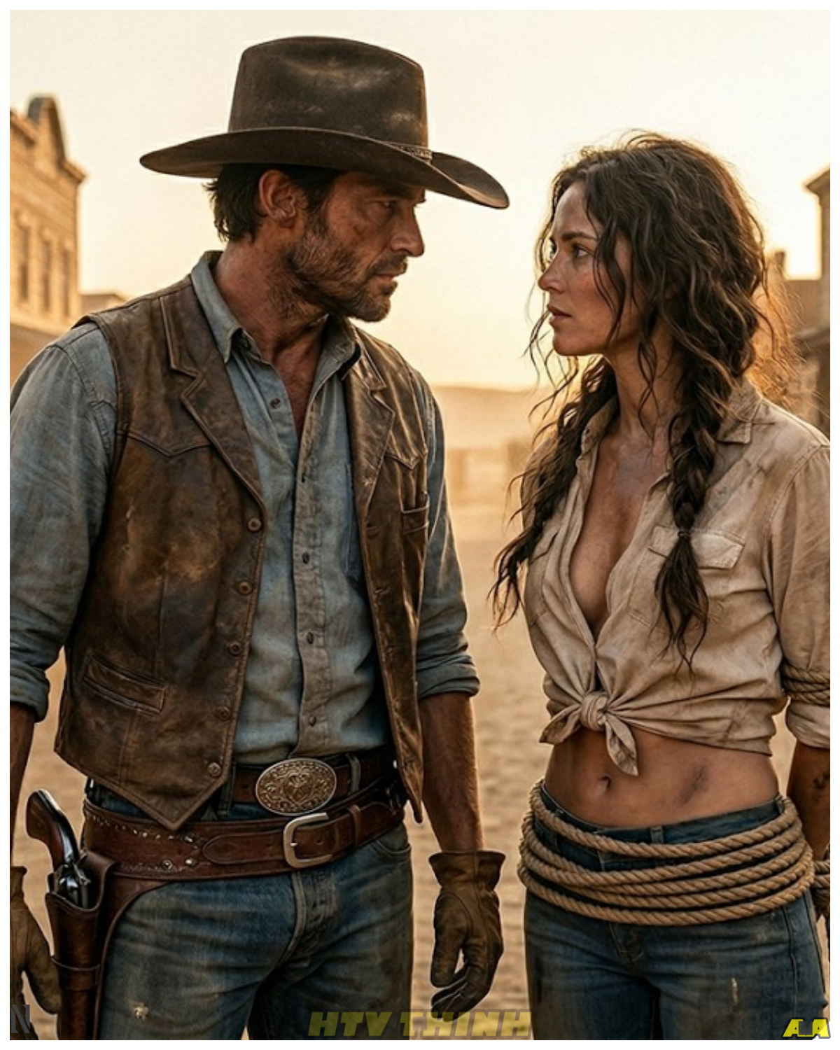 They Tried to Sell Her Like an Animal — Then a Lone Cowboy Rode In and Roared, “She’s Not For Sale.”