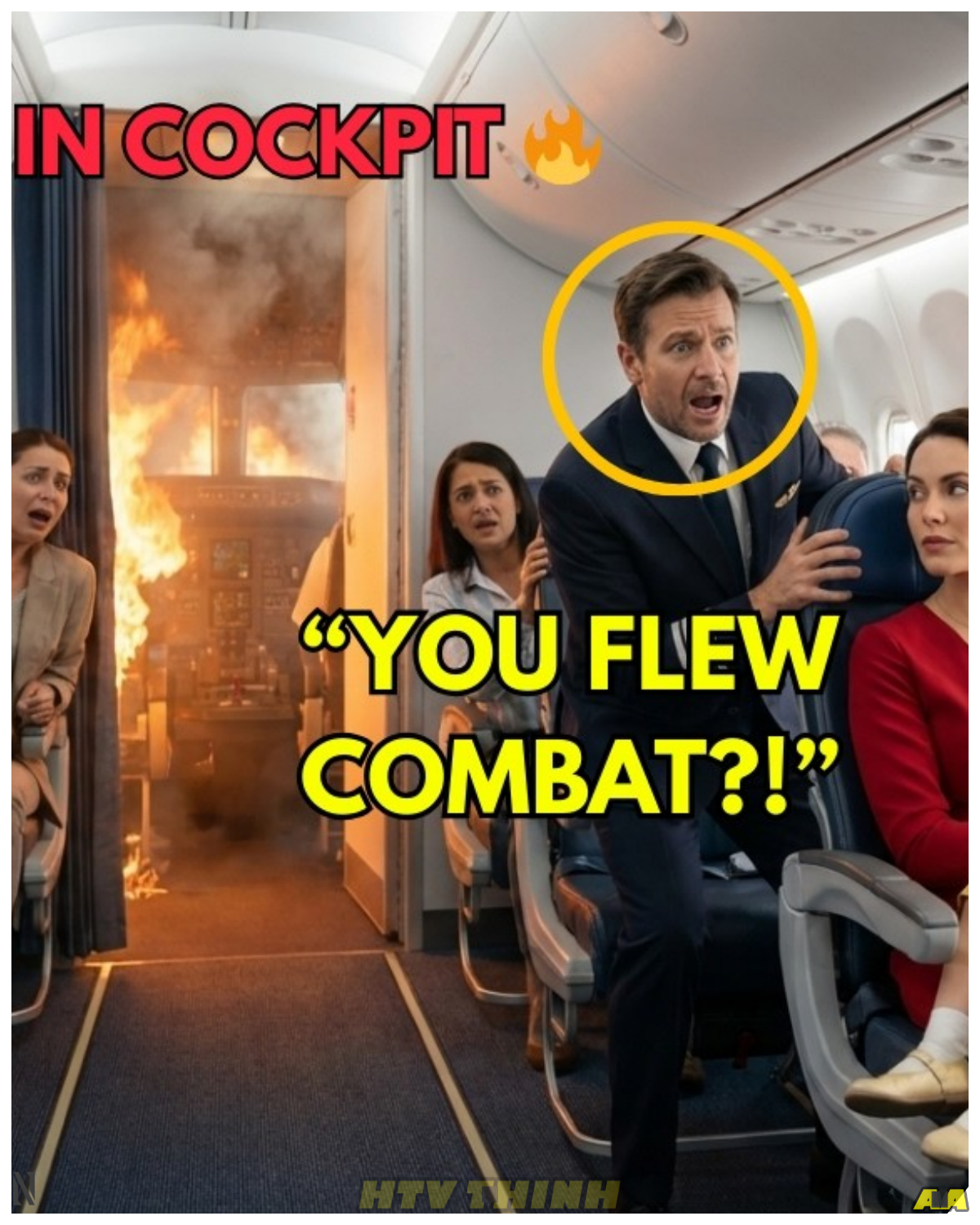 Pilot Insulted the Single Mom in Seat 14C — Cockpit Ablaze, He Begged You Flew Combat Missions?