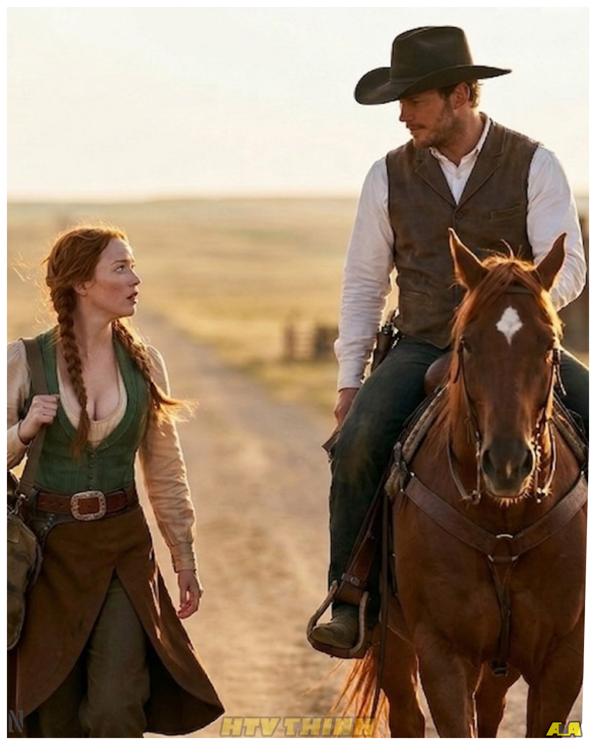 She Tried to Leave Town Alone —Until a Lone Cowboy Rode Beside Her and Whispered,“Never Alone Again”