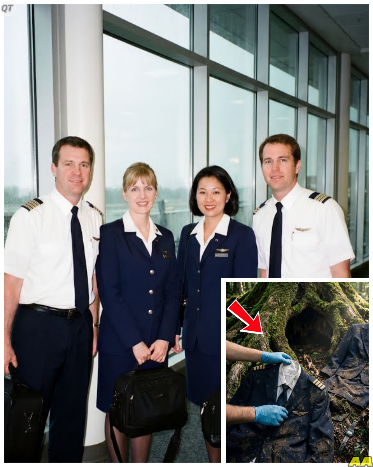 Four Crew Members Boarded a Routine Flight in 2001 and Vanished Without a Trace But 24 Years Later a Hollow Tree Deep in an Untouched Forest Exposed a Truth So Disturbing It Rewrote Everything Investigators Thought They Knew About That Night and What They Found Inside Was Not Just Evidence It Was a Silent Accusation Buried by Time and Fear -KK For decades officials shrugged and called it an unfortunate mystery but insiders whispered that the flight never truly disappeared it was erased and now after years of denial a decaying tree has cracked open a version of events so chilling it makes the original reports look like bedtime stories because apparently the crew did not just vanish they were led somewhere they were never meant to leave. The full story is in the comments below.